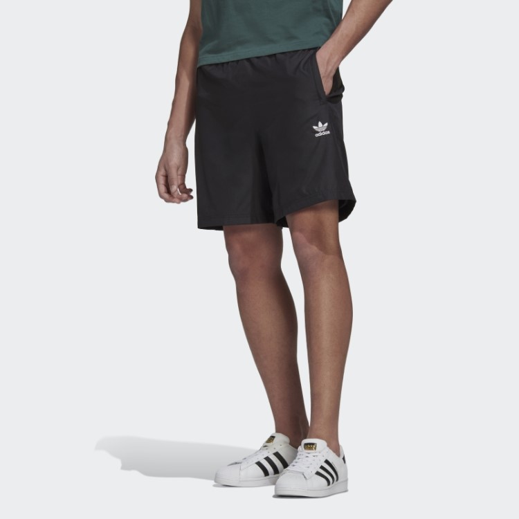 Calção Adicolor Essentials Tracejado Preto Adidas