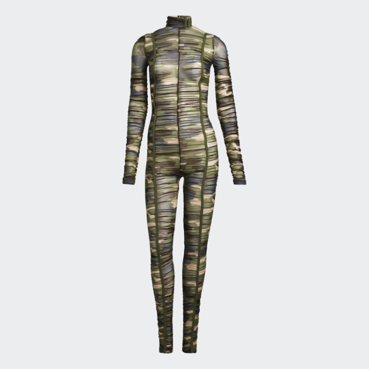 Macacão Franzido Aop Camo Adidas