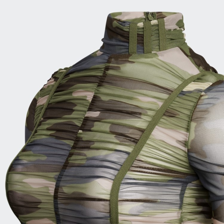 Macacão Franzido Aop Camo Adidas