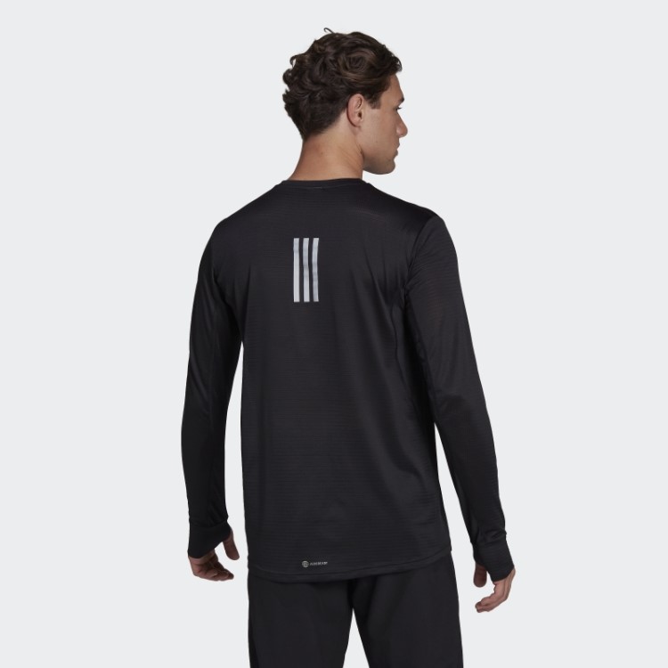 Possui A Camiseta De Manga Longa Preta Adidas