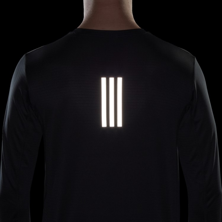 Possui A Camiseta De Manga Longa Preta Adidas