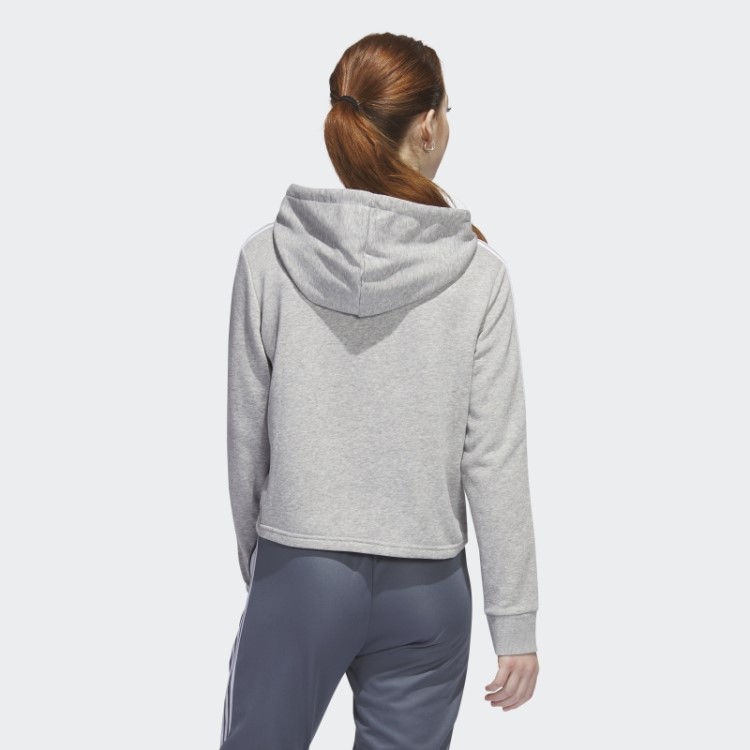 Moletom Cropped Adidas Cinza Colombia