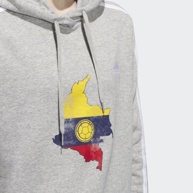 Moletom Cropped Adidas Cinza Colombia