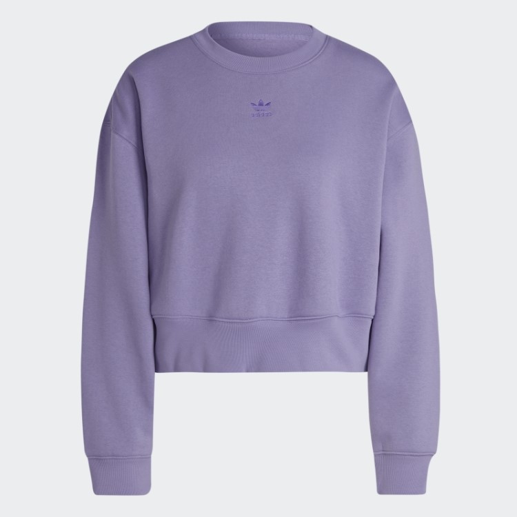 Moletom Adidas Lilás Adicolor Essentials Crew