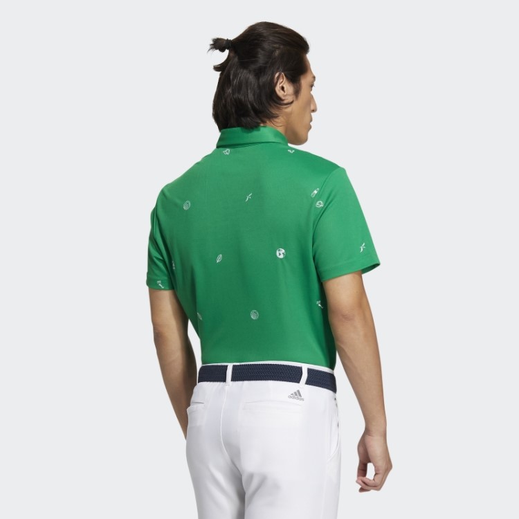 Adidas Play Verde Camisa Polo Monograma Verde