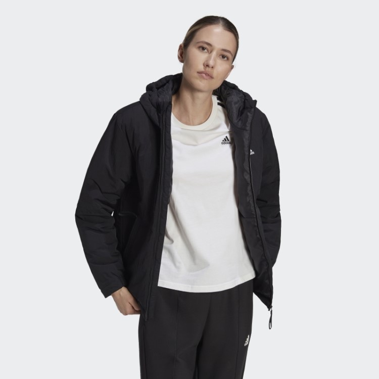 Jaqueta Preta Adidas Bsc Resistente Com Capuz