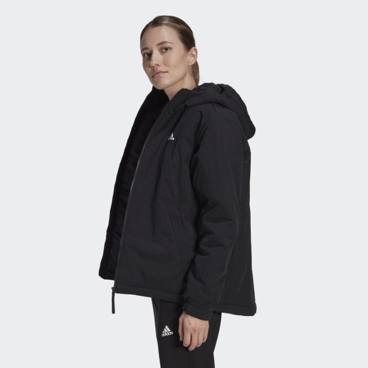 Jaqueta Preta Adidas Bsc Resistente Com Capuz