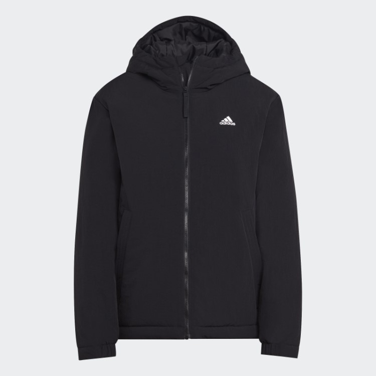 Jaqueta Preta Adidas Bsc Resistente Com Capuz
