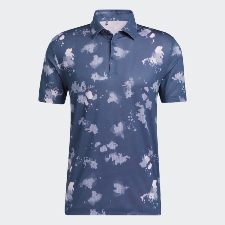 Adidas Camisa Polo Marinho Com Estampa De Respingos