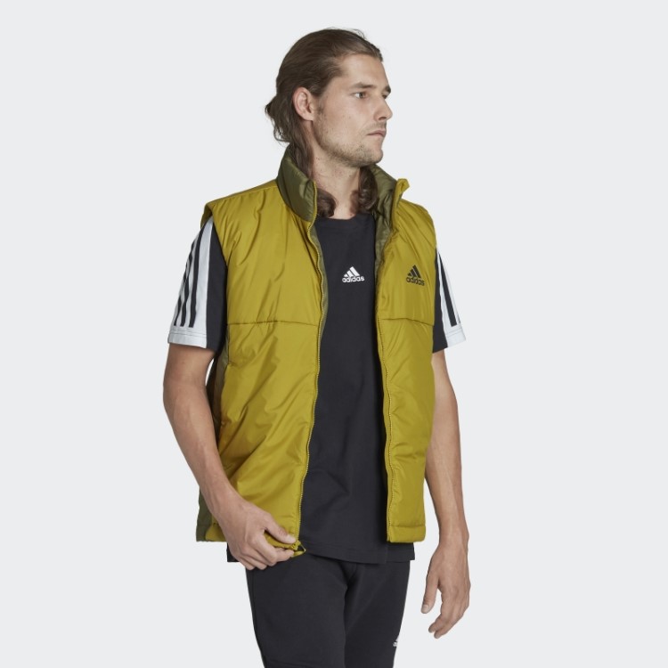 Colete Isolado Com As Três Listras Adidas Olive