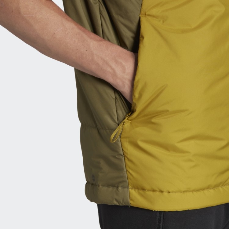 Colete Isolado Com As Três Listras Adidas Olive
