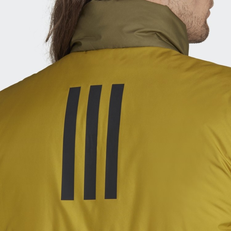 Colete Isolado Com As Três Listras Adidas Olive