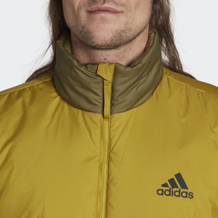 Colete Isolado Com As Três Listras Adidas Olive