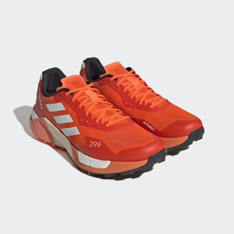 Tênis De Corrida Laranja Adidas Terrex Agravic Ultra Trail