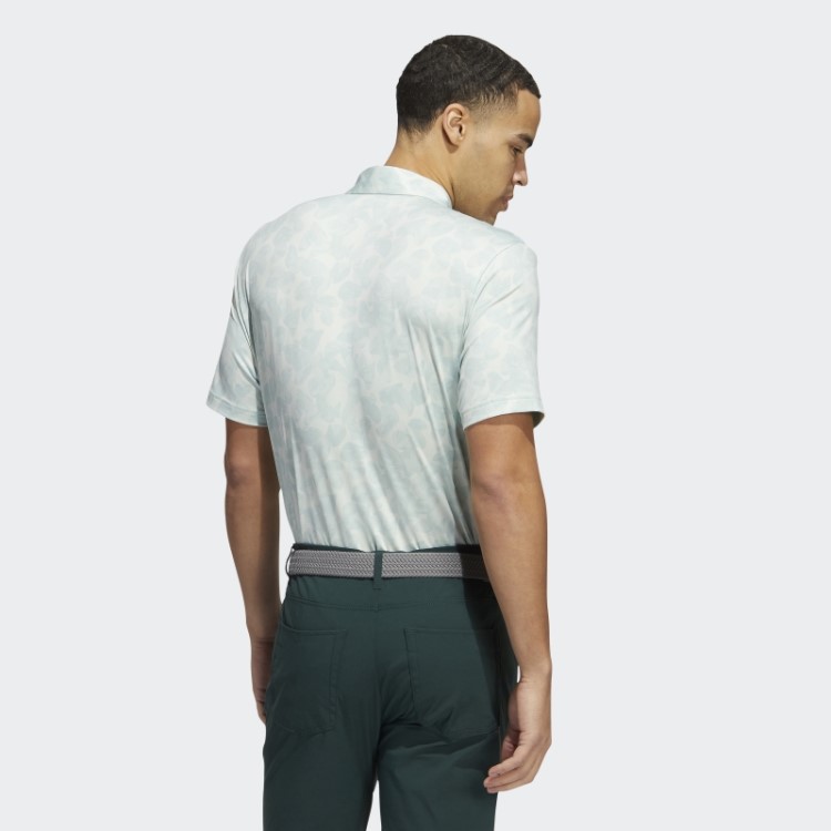 Camisa Polo Verde Adidas Com Estampa Prisma