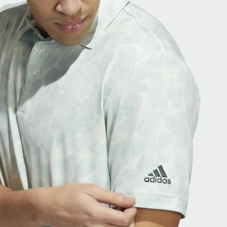 Camisa Polo Verde Adidas Com Estampa Prisma
