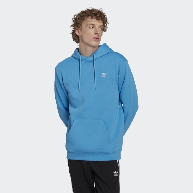 Moletom Com Capuz Adicolor Essentials Trefoil Azul Adidas