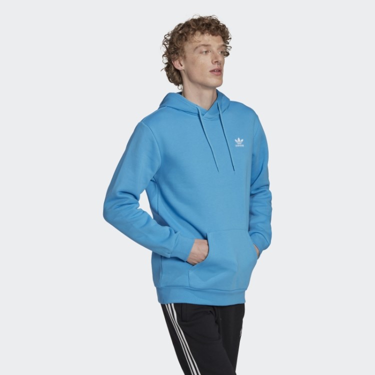 Moletom Com Capuz Adicolor Essentials Trefoil Azul Adidas