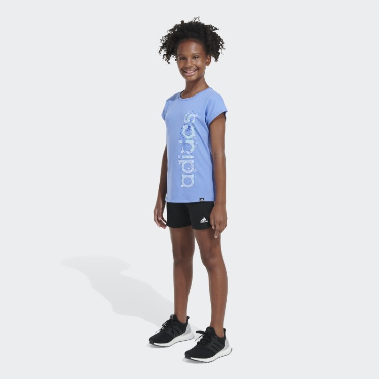 Camiseta De Manga Curta Adidas Azul