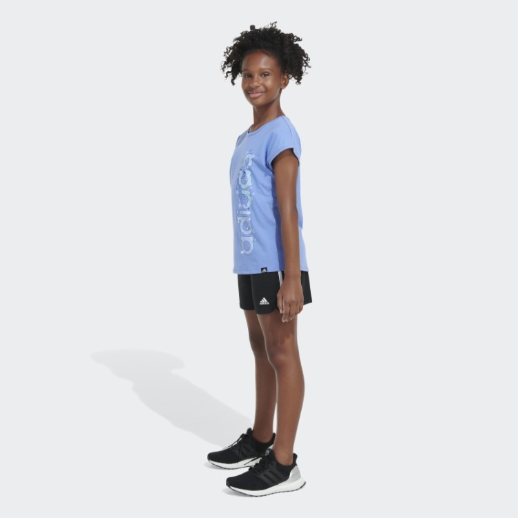 Camiseta De Manga Curta Adidas Azul