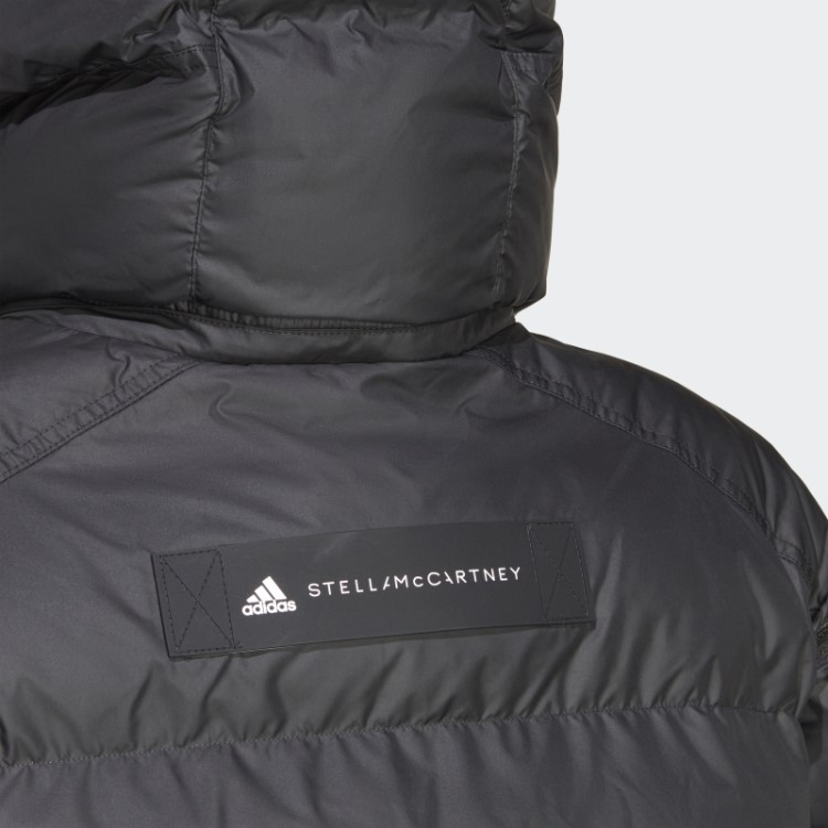 Adidas By Stella Mccartney Jaqueta De Inverno Longa Acolchoada Preta