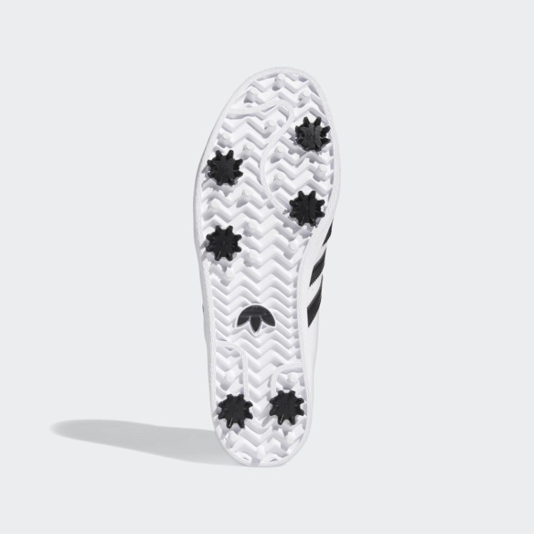 Tênis Branco Adidas Golf Superstar Com Tachas