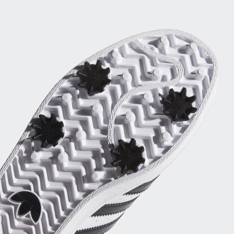 Tênis Branco Adidas Golf Superstar Com Tachas