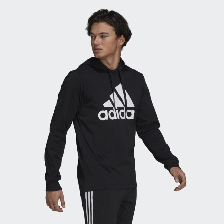 Essentials Moletom Com Logo Preto Adidas