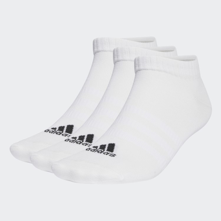 Meias Esportivas Finas E Leves Brancas Adidas 3 Pares