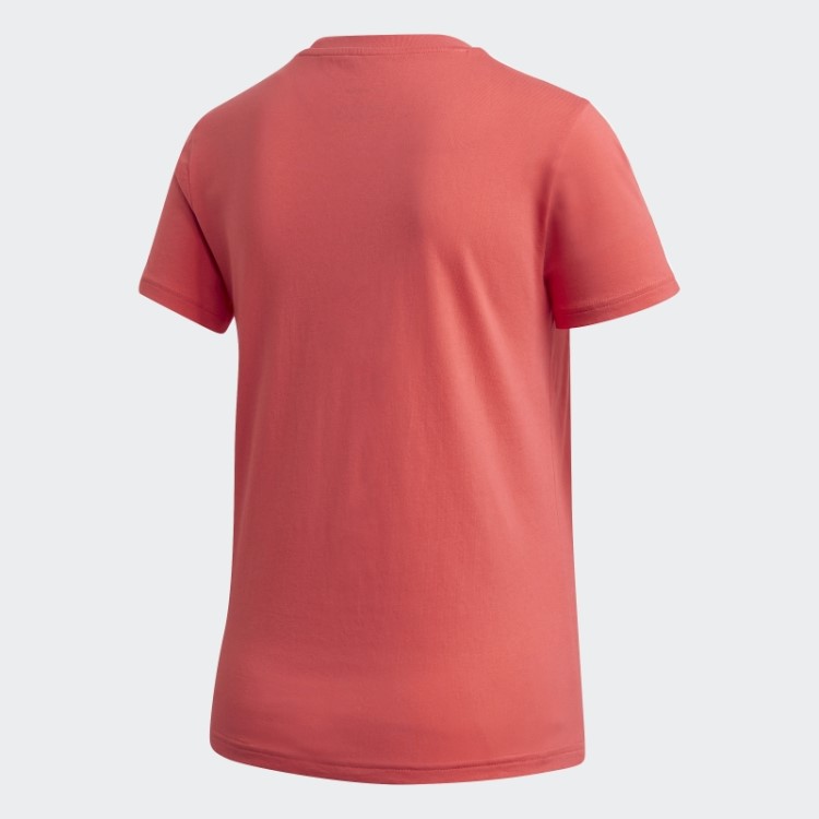 Essentials T-shirt Com As 3 Riscas Adidas Core Rosa