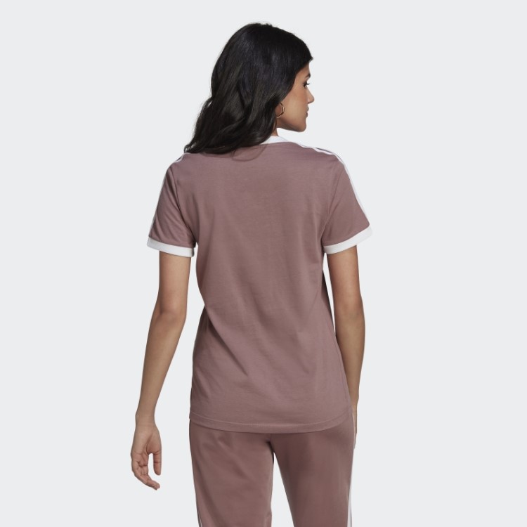 Camiseta Adidas Adicolor Classics Com As Três Listras Roxa