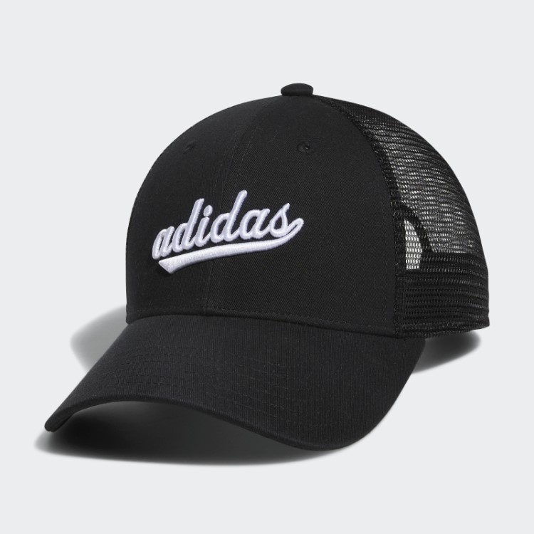 Chapéu De Caminhoneiro De Malha Adidas Preto