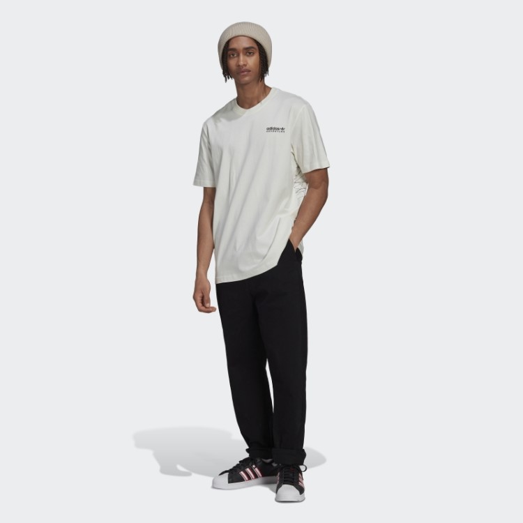 Camiseta Adidas Adventure Mountain Back Branca Quente