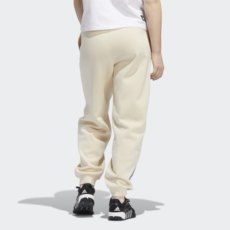 Calça Jogger Com Estampa Floral Adidas Tom Ecru