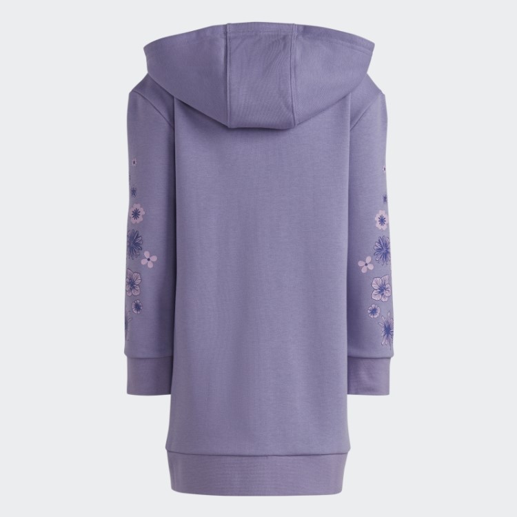 Conjunto De Moletom Alongado Com Zíper Completo Adidas Lilás