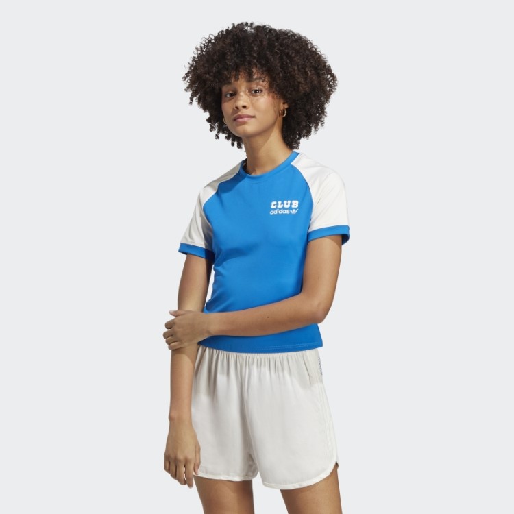 Versão Azul Camiseta Clube Pássaro Azul Adidas