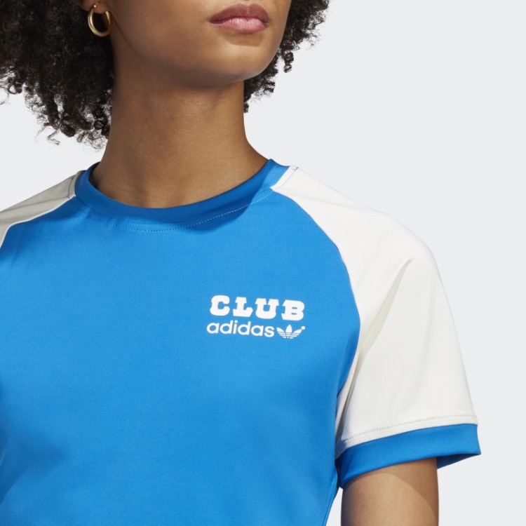 Versão Azul Camiseta Clube Pássaro Azul Adidas