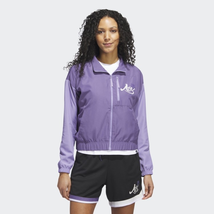Jaqueta Roxa Tech Candace Parker Royalty Adidas