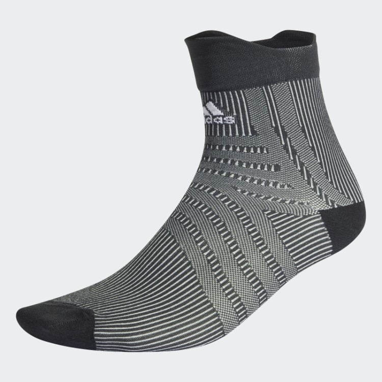 Meia Adidas Preta Com Gráfico De Desempenho