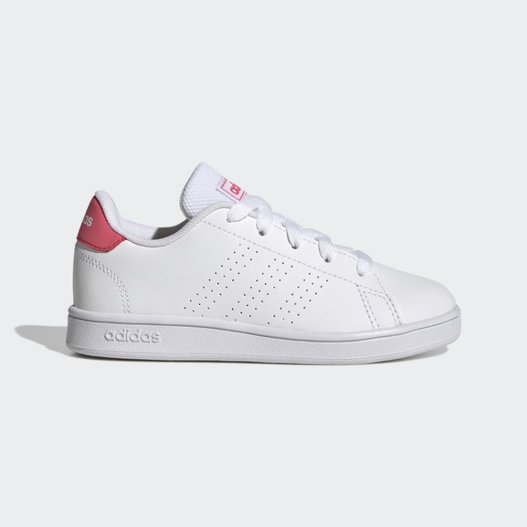 Sapato De Renda Corte De Estilo De Vida Vantagem Branca Adidas