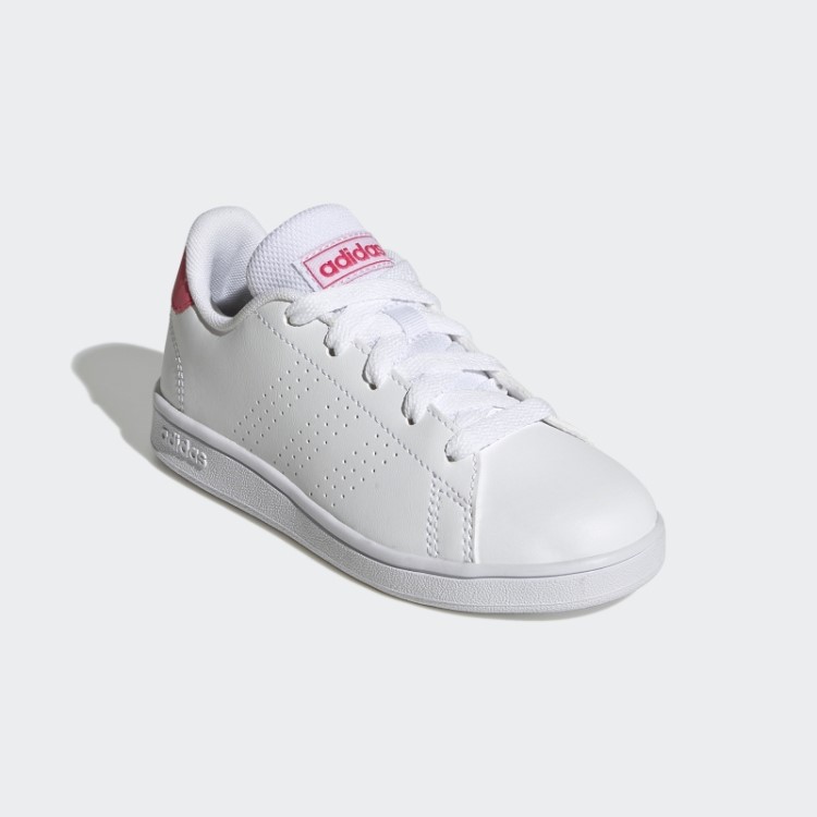 Sapato De Renda Corte De Estilo De Vida Vantagem Branca Adidas