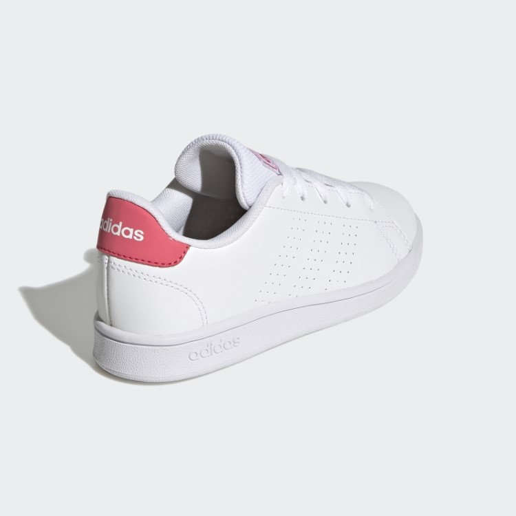 Sapato De Renda Corte De Estilo De Vida Vantagem Branca Adidas