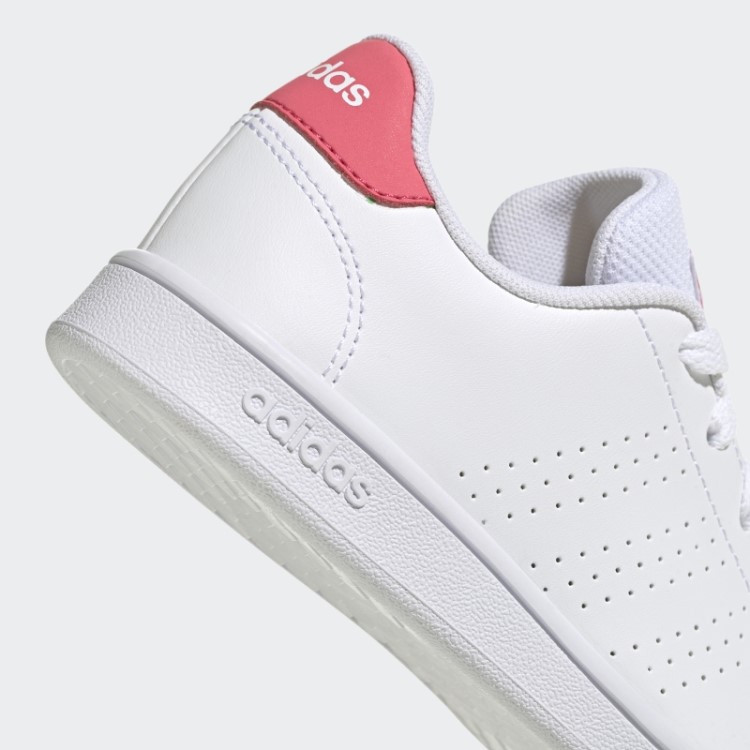 Sapato De Renda Corte De Estilo De Vida Vantagem Branca Adidas