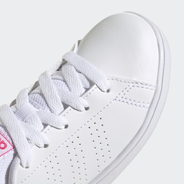 Sapato De Renda Corte De Estilo De Vida Vantagem Branca Adidas