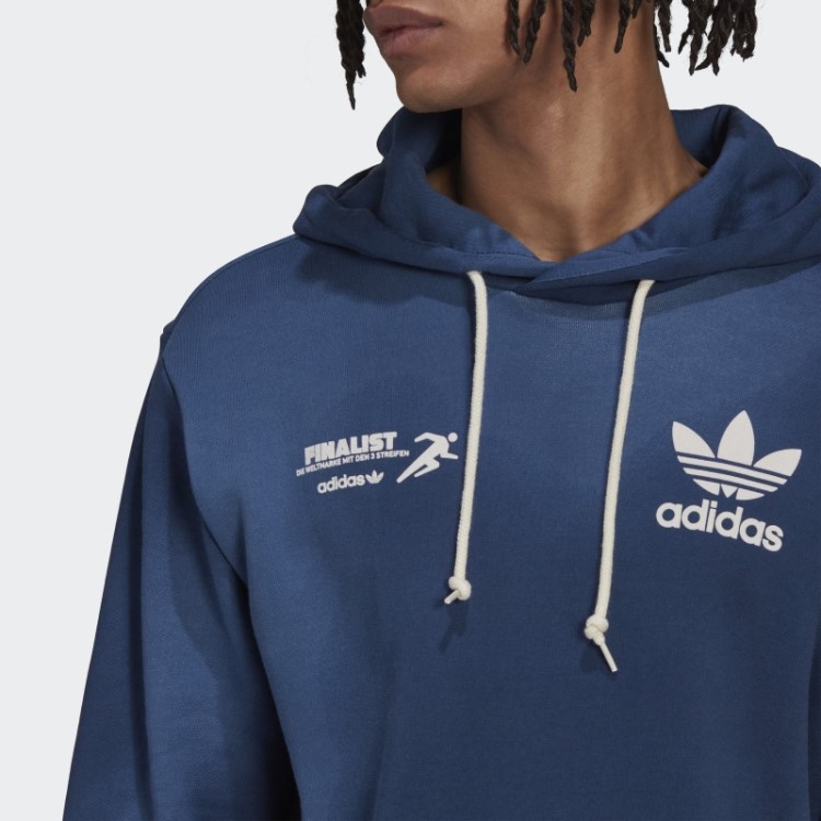 Moletom Com Capuz Estampado Suave Ride Club Adidas Navy