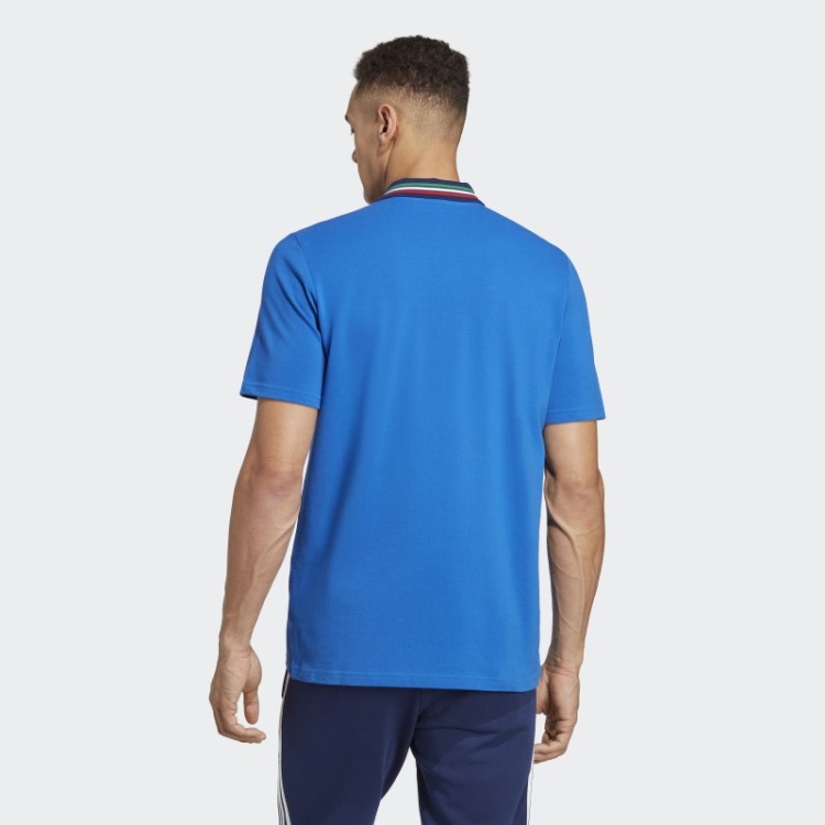 Camisa Polo Italiana Azul Adidas