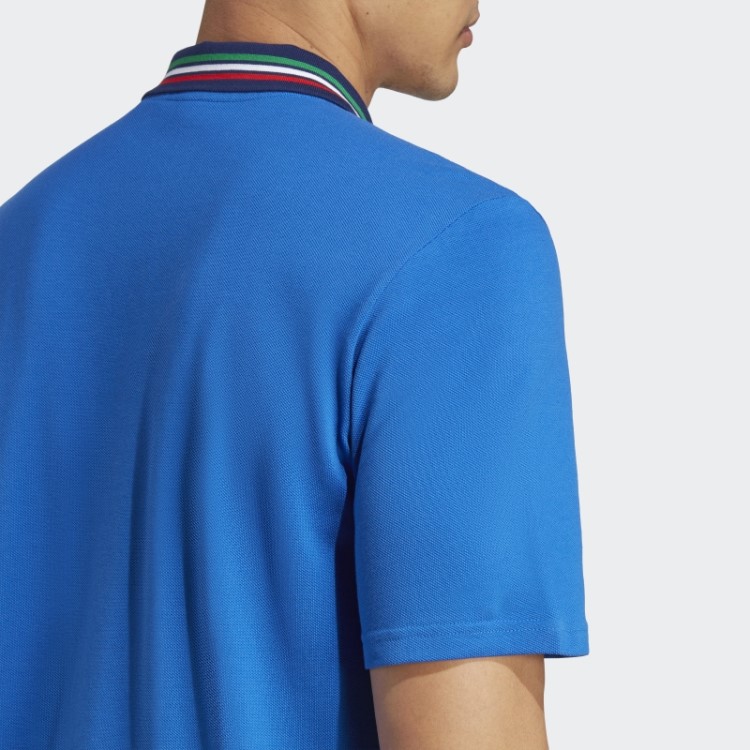 Camisa Polo Italiana Azul Adidas