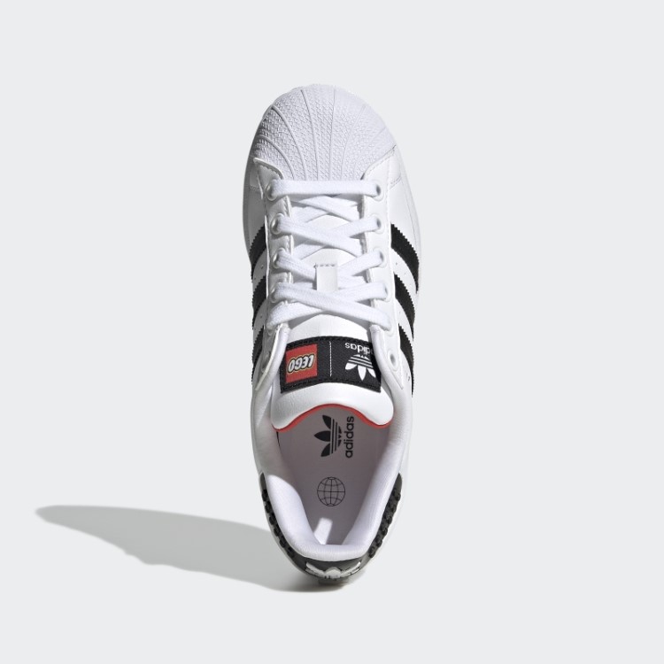 Sapatos Brancos Da Moda Adidas X Lego Superstar