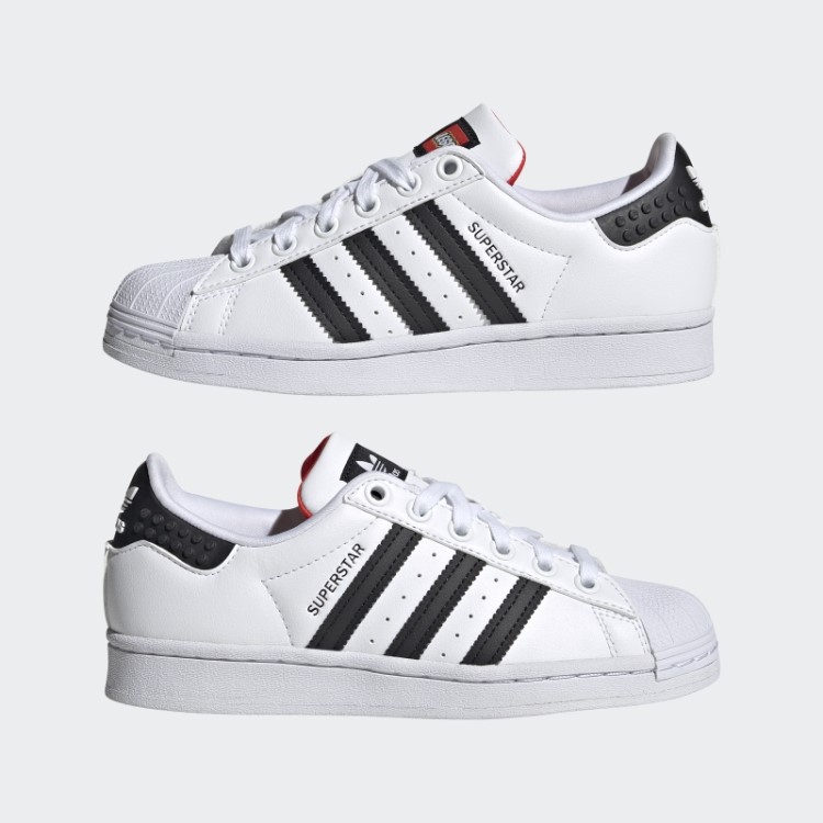 Sapatos Brancos Da Moda Adidas X Lego Superstar