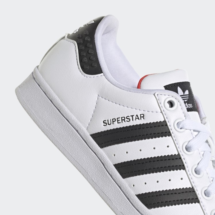 Sapatos Brancos Da Moda Adidas X Lego Superstar